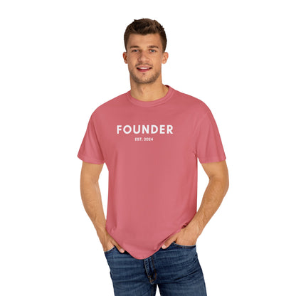 Custom Founder Est Date Comfort Colors Tee