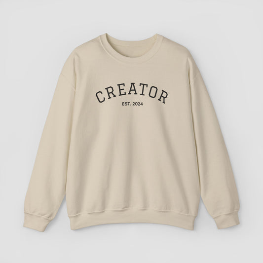 Creator Est. Date Heavy Blend™ Crewneck Sweatshirt