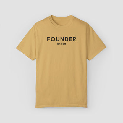 Custom Founder Est Date Comfort Colors Tee