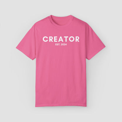 Custom Creator Est Date Comfort Colors Tee