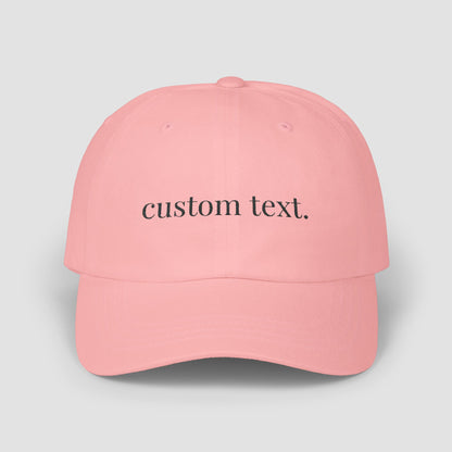 Custom Text Embroidered Hat