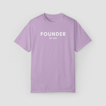 Custom Founder Est Date Comfort Colors Tee